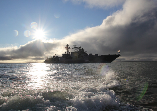 БПК «Адмирал Левченко» вышел в Баренцево море для выполнения задач боевой подготовки