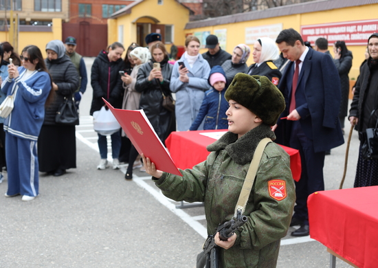 Более 80 воспитанников кадетского корпуса приняли в кадеты в Республике Дагестан