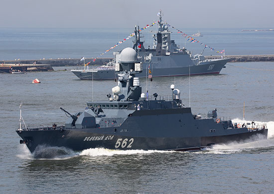 Корабли Балтийского флота выполнили комплекс ракетно-артиллерийских стрельб в Балтийском море