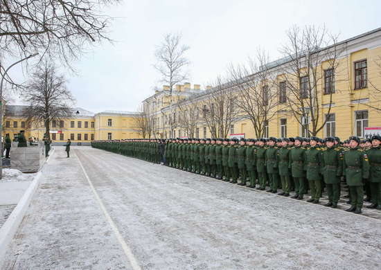 Парадный батальон Военно-космической академии убыл в Москву для подготовки к участию в Параде Победы
