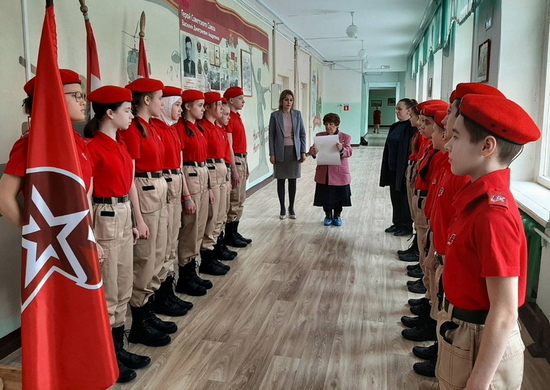 В Самаре школьников приняли в юнармейские отряды  «Танкисты» и «Санчировец»
