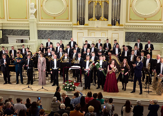 В Санкт-Петербурге состоялся юбилейный концерт старейшего оркестра ВМФ России