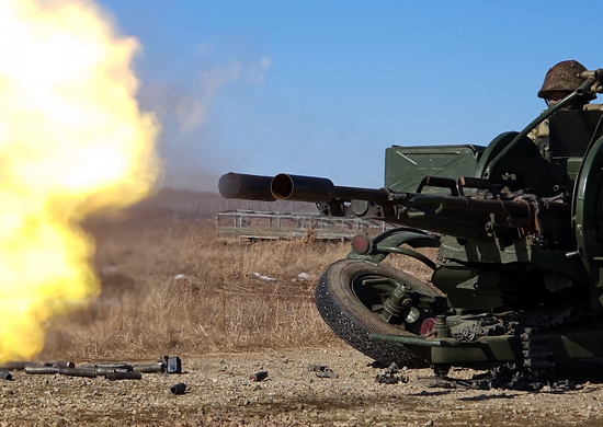 Добровольцы из Амурской области и военнослужащие Восточного военного округа уничтожили бронецели из зенитных установок