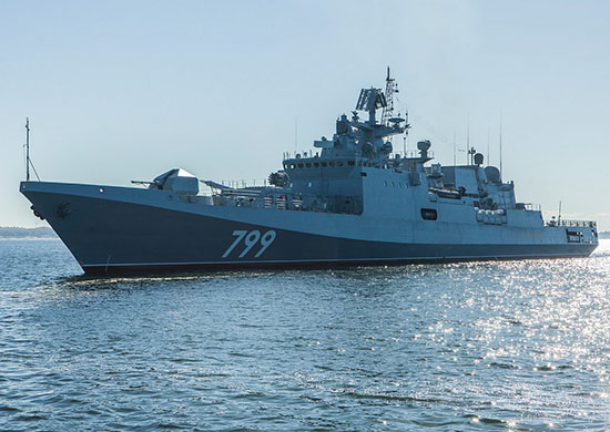 Экипаж фрегата «Адмирал Макаров» ЧФ завершил выполнение курсовой задачи К-2