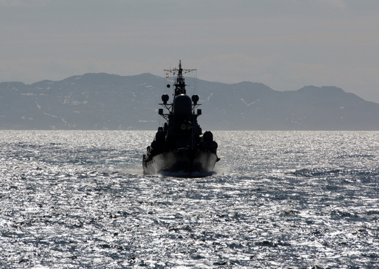 Малый ракетный корабль Северного флота «Рассвет» вышел в Баренцево море для отработки задач боевой подготовки