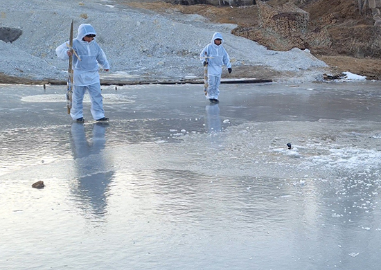 Специалисты инженерно-саперного соединения ВВО выдвинулись в Сретенский район Забайкалья для проведения подрывных работ на реке Шилка