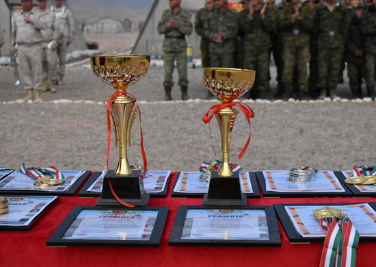 Спортивные соревнования в рамках проведения российско-таджикских учений прошли в Таджикистане