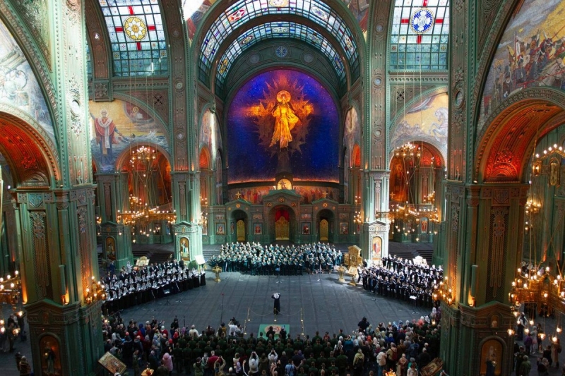 В Главном храме ВС РФ состоялся Пасхальный хоровой собор