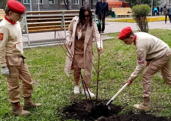 Юнармейцы Кемеровской области приняли участие в акции «Сад Памяти»