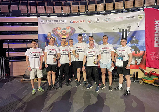 Команда ВКА имени А.Ф. Можайского заняла первое место среди юниоров в соревнованиях по силовому экстриму «Кубок сильнейших»