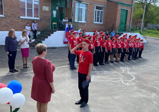Ряды «Юнармии» пополнили 35 учеников МБОУ Грушевской ООШ