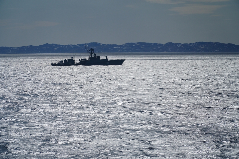 В Баренцевом море был проведен комплекс учебно-боевых мероприятий с участием разнородных сил Северного флота