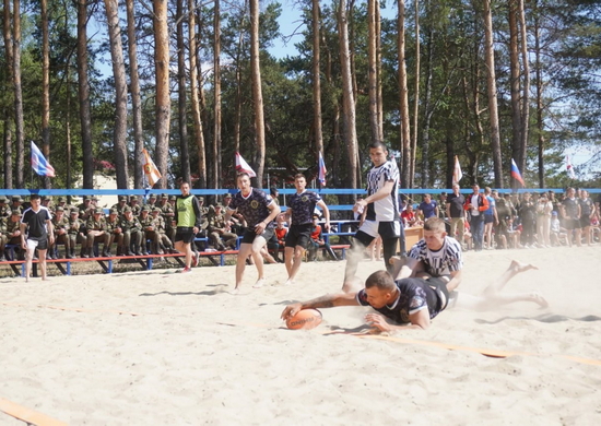 Команда курсантов Тюменского ВВИКУ победила на чемпионате инженерных войск ВС РФ по регби на песке