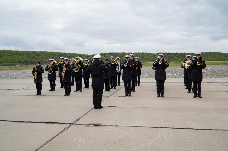 На Северном флоте состоялась торжественная встреча Ансамбля песни и пляски