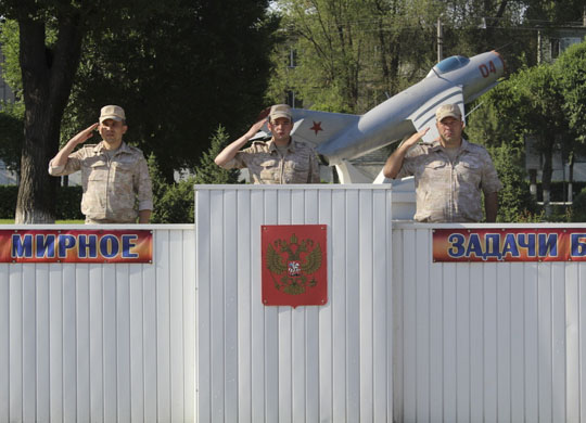 Торжественный митинг, посвященный началу нового периода обучения, состоялся на российской военной базе в Киргизии