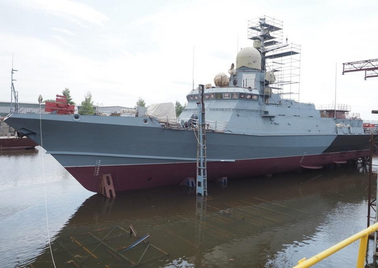 В Зеленодольске спущен на воду малый ракетный корабль для ВМФ России