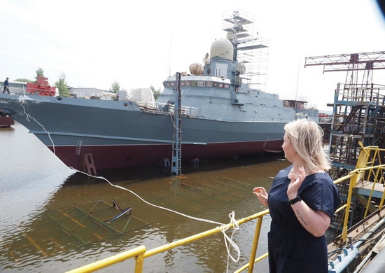 В Зеленодольске спущен на воду малый ракетный корабль для ВМФ России
