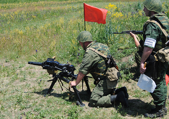 С российскими военнослужащими в Приднестровье были проведены контрольные занятия по основным предметам боевой подготовки