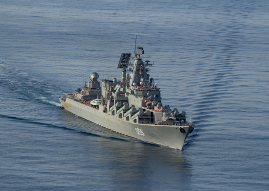 Корабли Северного флота на учении в Баренцевом море нанесли ракетный удар по условному противнику