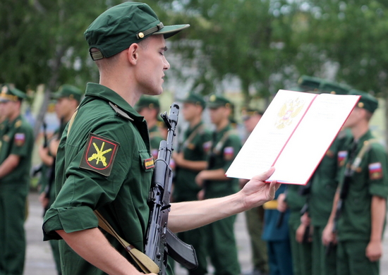 В Приамурье Военную присягу приняли военнослужащие текущего призыва