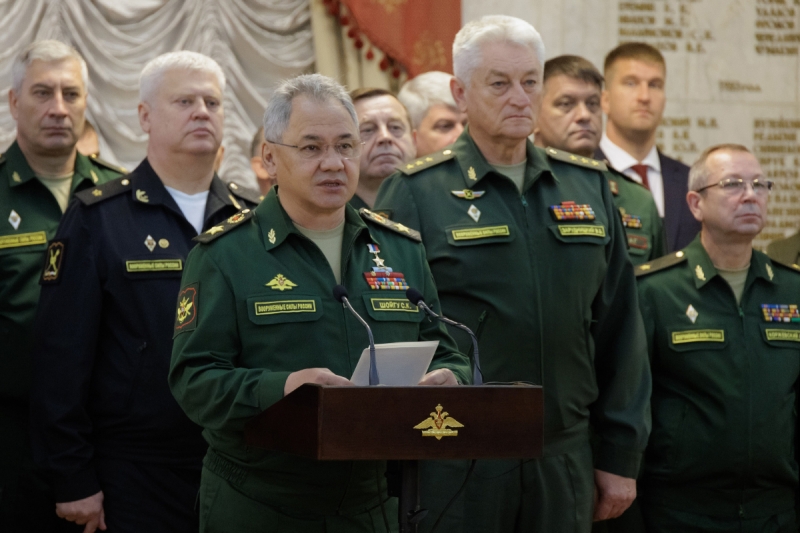 Министр обороны Российской Федерации поздравил слушателей Военной академии Генерального штаба ВС РФ с началом нового учебного года