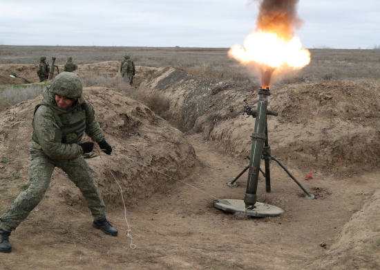 Минометчики мотострелковых подразделений БФ в Калининградской области отработали тактику «кочующих» минометов