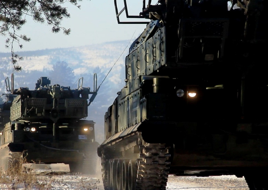 Расчеты ЗРК «Бук-М2» ВВО провели тренировку по противовоздушной обороне в Республике Бурятия