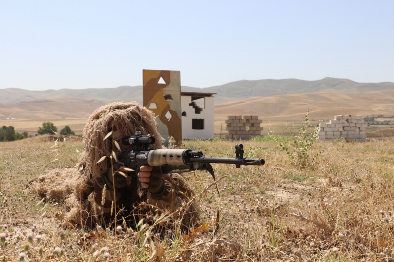 Снайперы 201-й военной базы уничтожили условного противника в горах Таджикистана