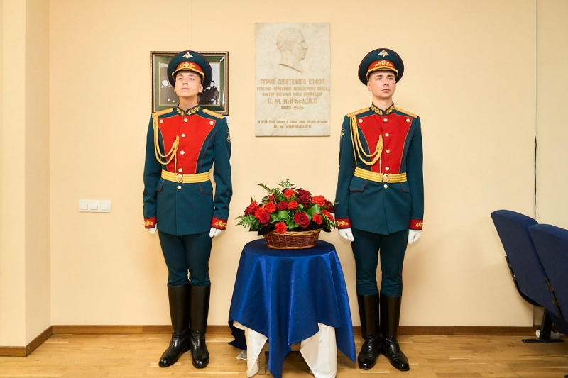 В Центральном Доме Российской Армии открыли мемориальную доску Герою Советского Союза Д.М. Карбышеву