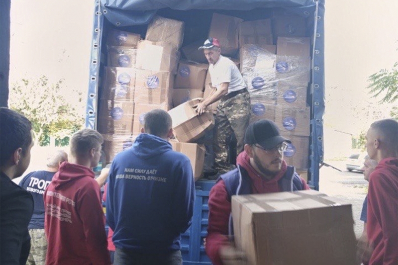 В Донецк, Мариуполь и Мелитополь доставили гуманитарный груз в рамках акции «Щит добра»