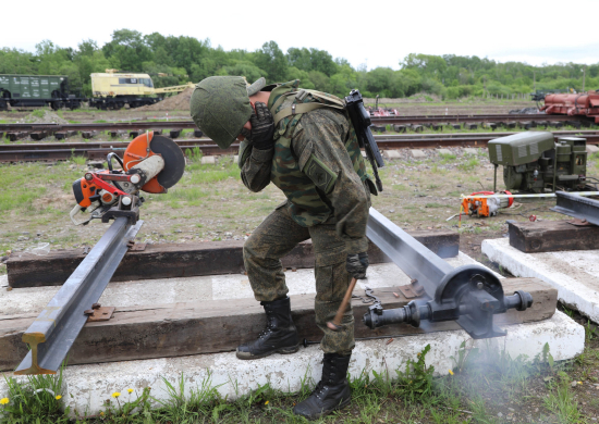 В Приамурье железнодорожники Восточного военного округа провели специальную тренировку