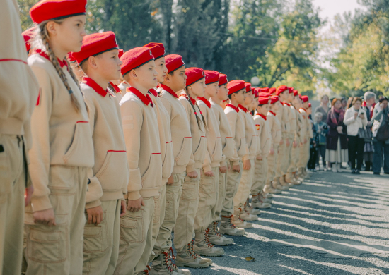 Более 80 российских учеников 6-й школы Минобороны России в Таджикистане вступили в ряды Юнармии