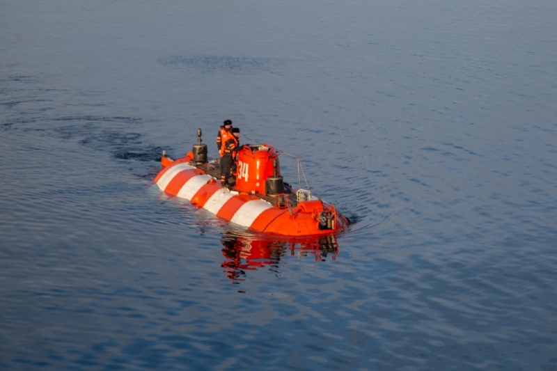 Экипаж подводного аппарата АС-34 Северного флота в ходе тренировки отработал маневрирование в Кольском заливе