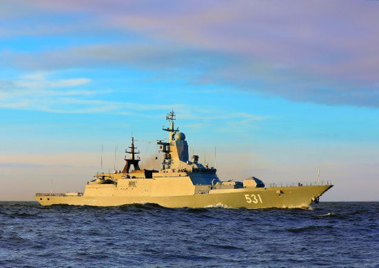 Корвет «Сообразительный» Балтийского флота провел плановое учение по поиску подводной лодки