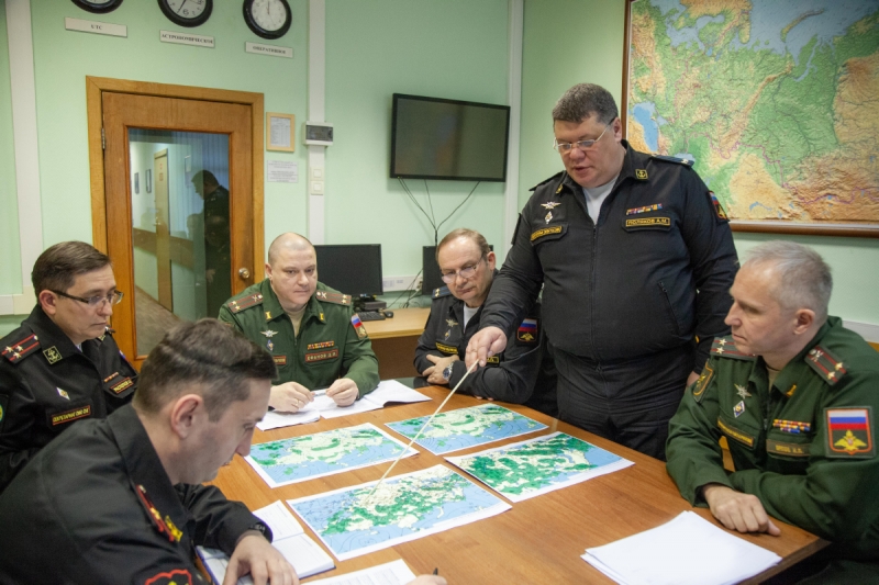 С военными гидрометеорологами государств – участников СНГ проведена тренировка по обмену штормовой информацией