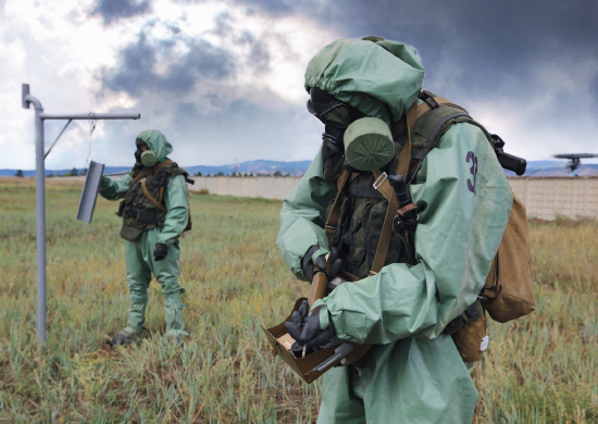 В соединениях 15 армии ВКС ОсН прошел «День специалиста РХБ защиты»