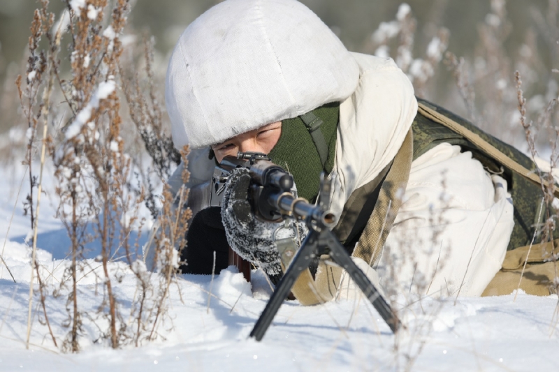 Аномальные холода в Забайкалье не стали помехой для боевой подготовки личного состава воинских частей ВВО