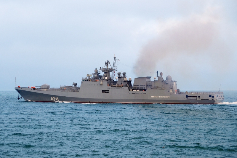 Фрегат Черноморского флота «Адмирал Григорович» прибыл в порт Алжир для участия в российско-алжирском военно-морском учении