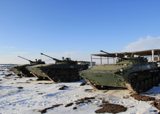 В Армении на военной базе ЮВО дан старт зимнему периоду обучения