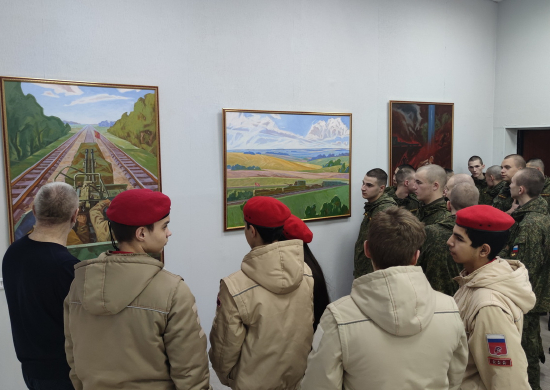 В Екатеринбурге открылась выставка картин военнослужащего – участника СВО
