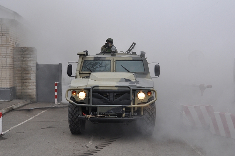 В Гюмри на военной базе ЮВО проведена тренировка по антитеррору