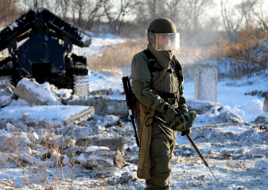 В Хабаровском крае завершились сборы с военнослужащими ВВО по военно-учетной специальности «сапер»
