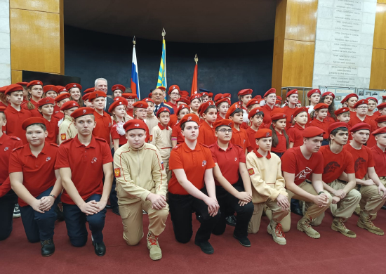 В ряды Юнармии торжественно приняли 110 юных патриотов страны