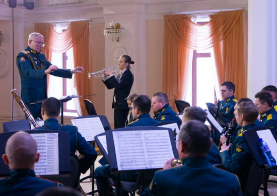 Военный оркестр штаба ЦВО принял участие в проведении Международного конкурса трубачей имени Вячеслава Щелокова