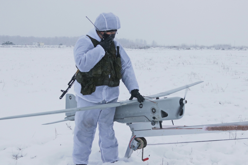 «Беспилотную карусель» отработали разведчики ЦВО в ходе тренировки в Кузбассе
