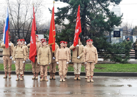 Юнармейцы Ростовской области приняли участие в традиционном памятном мероприятии «Морозовск спасенный»