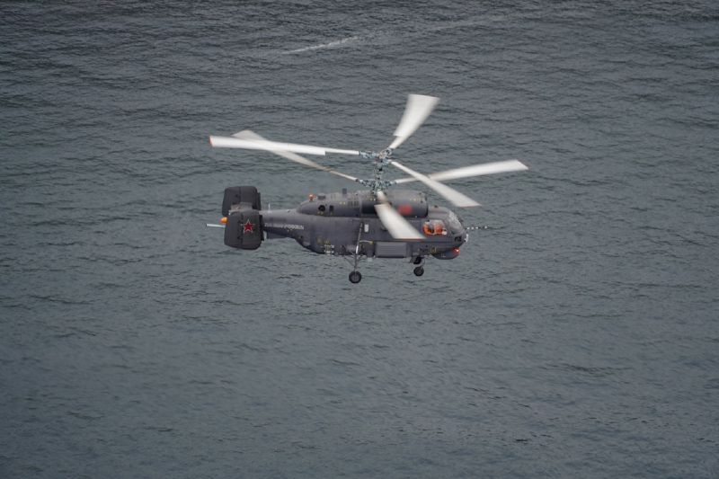 На Северном флоте экипажи вертолетов провели  полеты в ночных условиях