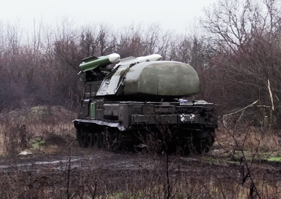 Расчет ЗРК «Бук-М1» группировки войск «Восток» уничтожил 15 реактивных снарядов «Химарс» на Южно-Донецком направлении СВО