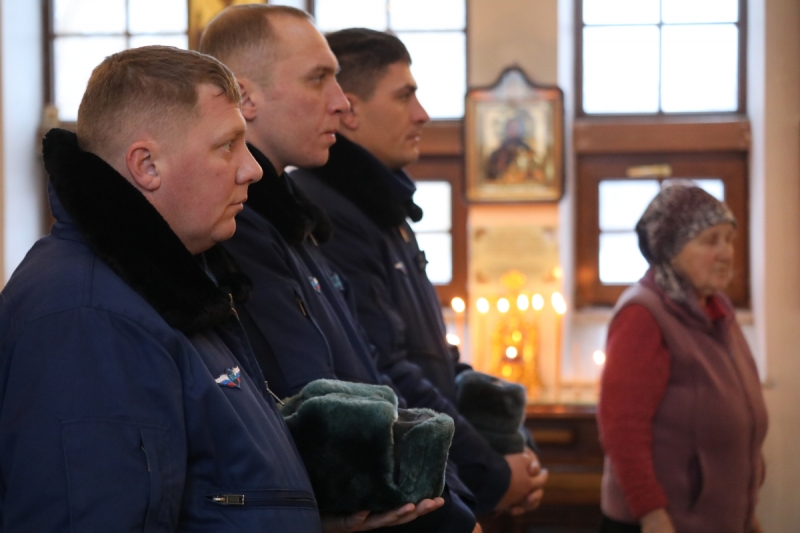 В Саратовской области военнослужащие дальней авиации отпраздновали Рождество Христово