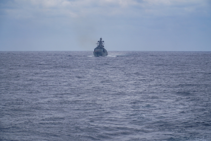 Большой противолодочный корабль «Адмирал Левченко» Северного флота отработал стрельбы по береговым целям